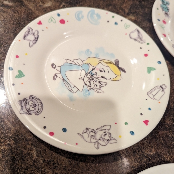 Set of 4 Disney Animator's collection melamine plates - Picture 3 of 13